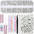 SFX Makeup Face Glue with 3600Pcs Flatback Eye Gems, Rhinestone Crystal, Tweezers, and Skin Adhesive for Cosplay