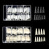 VIVACE 2PACK Natural/Clear Long Stiletto Artificial Fake Gel Nail Tips (Total 1000 Tips) 10 Sizes for Nail Salon Nail