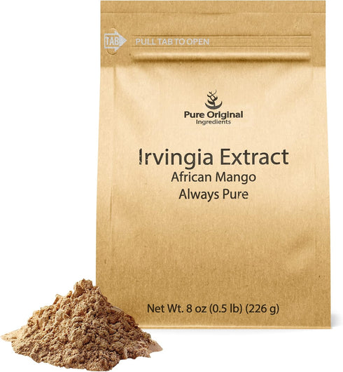 PURE ORIGINAL INGREDIENTS Irvingia Seed Extract (8 oz) African Mango Herbal Supplement, Always Pure, No Fillers