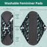 Langsprit Absorbent Reusable Menstrual Sanitary Pads/Washable Cloth Menstrual Period Pads,Reusable Panty