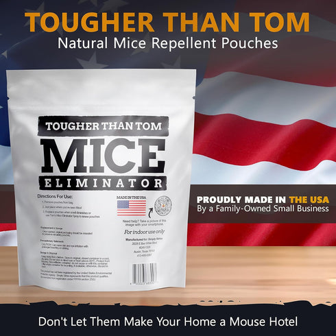 10 Pack All-Natural Mice Repellent Pouches, Harmless Peppermint Essential Oil Mouse Deterrent, Keep Mice Out