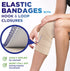 Premium Elastic Bandage Wrap, 2pk 4” Self-Closing Reusable Compression Bandage Wrap for Legs and Arms