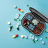 YourRx 6 Travel Pill Organizer - Durable, Watertight Pill Case Travel Size with Compartments - Compact Pill Travel Case
