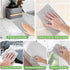 Double-Sided Microfiber Cleaning Cloths - 8-Pack Gray, Non-Scratch Dishcloth & Rags for Kitchen, Car, Housekeeping