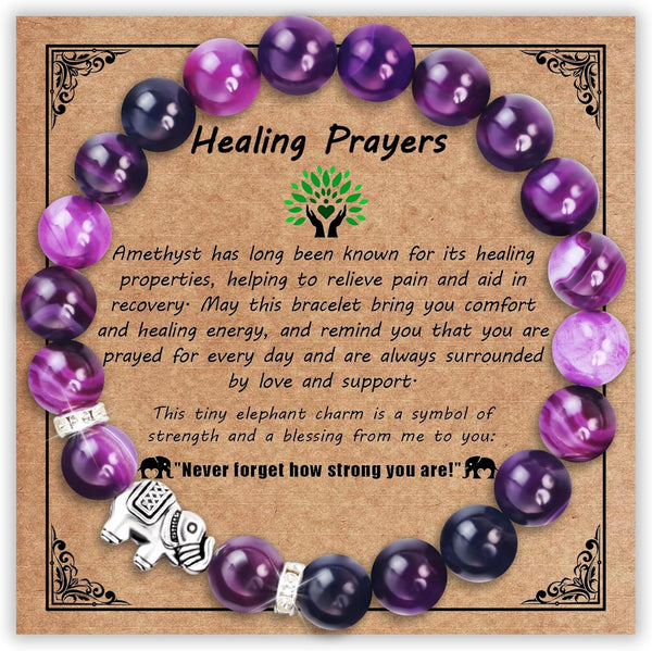 SmileBelle Get Well Gifts for Women After Surgery, Healing Bracelets as Inspirational
