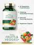 Carlyle Fruits and Veggies Supplement - 250 Capsules with 30 Fruits and Vegetables, Vegetarian, Non-GMO