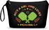 Pickleball Gifts for Teen Girls, Pickleball Accessories for Women, Cosmetic Travel Make Up Bag for Pickleball Lovers