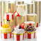 Willinglong 100 Pcs 9 oz Circus Carnival Party Cups Red Stripe Paper Ice