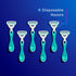 Schick Hydro Silk Sensitive Skin Disposable Razors for Women, 6 Count