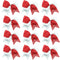 Hipcheer 12PCS 8" Rhinestones Large Cheer Hair Bows for Girls, Hand-made Grosgrain Ribbon Accessories