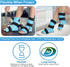 Relief Expert Ankle Foot Ice Pack Wrap, Reusable Gel Cold Pack for Instant Pain Relief (2 Packs)