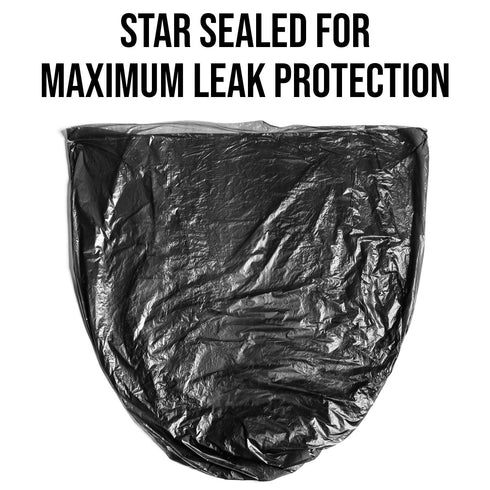 Aluf Plastics T-Tough Roll Pack Low Density Repro Blend Star Seal Coreless Rolls Bag, 7-10 Gallon Capacity, 500 Pack