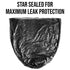 Aluf Plastics RL-3339XH 33 Gallon Trash Can Liners (100 Count) - 33" x 39" - Thick 1.5 MIL Equivalent Black Trash Bags for Bathroom, Kitchen, Office, Industrial, Commercial, Recycling and More