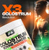 X3 100% Bovine Colostrum Supplement Powder for Humans, Pure Whole Natural Grass Fed Superfood, High IgG, Plus Probiotic