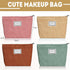 Sanwuta 4 Pack Velvet Makeup Bag Cosmetic Bag Large Capacity Corduroy Cosmetic Bag Cosmetic Pouch Zipper Canvas Makeup Bags Travel Toiletry Bag Accessories Organizer for Girls (Rainbow Color, Plaid)