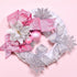 YAMA Glitter Wired Ribbon, Pink, 1-1/2 inch x 20 Yards for Christmas, Gift Wrapping, Wreath, Crafts, Party