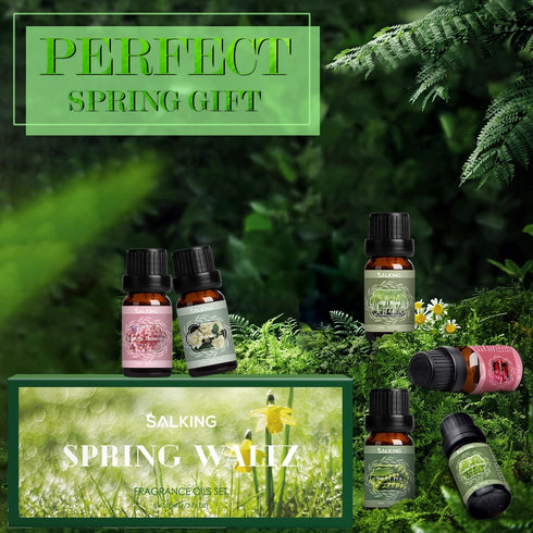 Set, Set SALKING Spring Fragrance Oils Premium Essential Oils Gift for Diffuser, Scented Oil for Soap & Candle Making