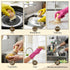 Lyksgir 7 Set, Pcs Bamboo Scrub Brushes Kitchen Dishwashing Scrubber with Natural Sisal/Palm Bristles, Round Mini Dish