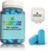 Eargasm Foam Earplugs - 32 dB NRR Super Soft Foam Ear-Plugs with Carrying Case, 50 Pairs Jar for Noise Reduction