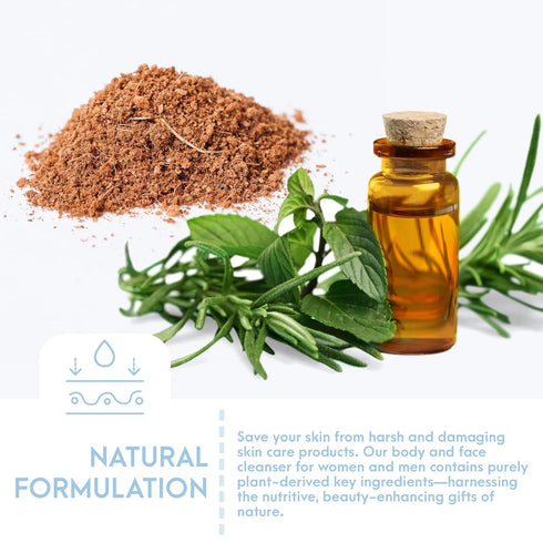 Natural Tone Organic Skincare Detoxifying Exfoliating Cleanser - Gentle and Effective for All Skin Types