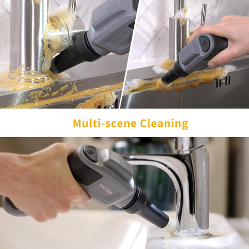 MR.SIGA Electric Spin Scrubber, Detailed Brush Refills, 3 Pack