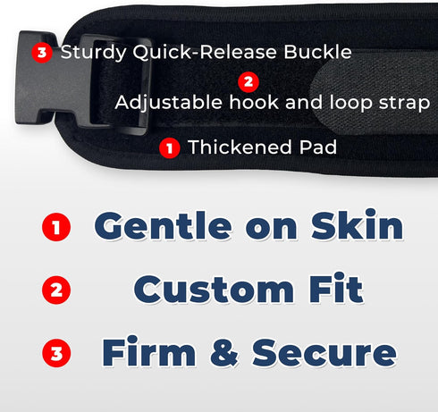 PSNOOK (2 Patient Medical Restraints Belts for Wrists and Ankles, with Quick Release Buckles, Bed Restraints Limb
