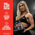 JNX SPORTS The Curse! Ultra Premium Whey Protein Powder Double Chocolate, 2lb, 25g Protein Per Serve, Whey Isolate