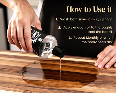 Food Grade Mineral Oil for Wood Cutting Board, 16oz, Food Safe USP Certified Cutting Board Oil