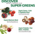 COUNTRY FARMS Super Greens Natural Flavor, 50 Organic Super Foods, 60 Servings Drink Mix with Fiber and Probiotics