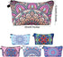 6 Pieces Makeup Bag Toiletry Pouch Waterproof Cosmetic Bag with Zipper Travel Packing Bag 8.7 x 5.3 Inch Small Cosmetic Bag Accessory Organizer for Women and Men (Multicolor Style)