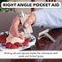Sammons Preston Right Angle Double Pocket Writing Aid, Utensil Holder Addition for Weak or Limited Grasp, Pens