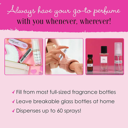 Hollywood Fashion Secrets Portable Perfume Atomizer - Fragrance On-the-Go