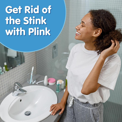 Plink Fizzy Drain Freshener and Cleaner, 6-Pack, Lemon Scent, Prevents Clogs and Removes Odors