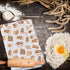 LEVLO Sourdough Starter Bakery Kitchen Towel Bread Sketch Pastry Breakfast Tea Coffee Towel Graduation Housewarming