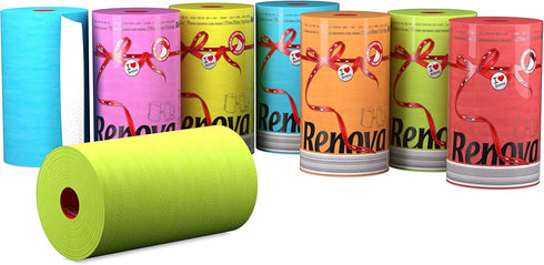 Luxury Colored Paper Towel Jumbo Roll, 2-Ply, 120 Sheets, Lime Green