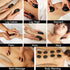 Set 3 2.2x 1.1 -8 Master Massage Black Lava Hot Stone Massage - Large Oval Stones x - Natural Basalt Massage Stones
