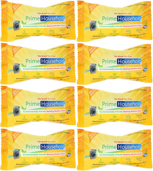 Eco-Friendly Washing Machine Cleaner, 8-XL-Tablets