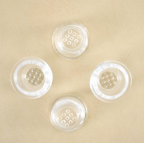 Pipe Screens - 4 pieces of 0.6 diameter glass 1/2 inch sieve filter bowl with acrylic box