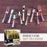 Extra Heavyweight Disposable Plastic Cutlery Silverware Combo, Polished Gold, 160 Count (80 Forks, 40 Spoons, 40 Knives)