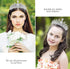 Makone Silver Princess Crown for Women, Crystal Crown for Bridal, Wedding, Pageant, Birthday, Party