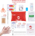 Small Travel First Aid Kit - 87 Piece for Clean, Treat and Protect Most Injuries, Ready for Home, Outdoors, Car