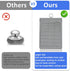 Penhderm 316L (8CM*10CM) Stainless Steel Cast Iron Scrubber Cleaner,Chain Mail Scrubber with Silicone Insert,for Cast