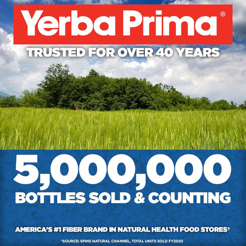 Yerba Prima Psyllium Husk, 12 Ounce (Pack of 2) - Natural Colon Cleanser Fiber Supplement for Gut Health