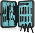 Utopia Care Nail Clippers for Men and Women - Professional 15-Pcs Nail Kit or Manicure Kit with Travel Case