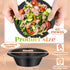 100 Pcs 12oz Black disposable Plastic bowls Dessert Cups Ice Cream Bowls Snack Bowls Salad Bowls Soup Bowls Food Serving Bowls for Party Favor Picnic by Lallisa