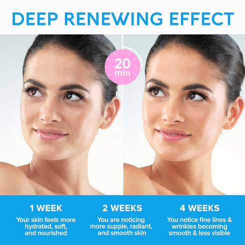 MAREE Facial Masks with Marine Collagen & Hyaluronic Acid - Sheet Moisturizing Masks for Face with Green & Red Algae Extract for All Skin Types - Hydrating Skin Care Mask with Pearl Extract - 6 Pack