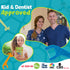 Biodegradable Kids Flossers, Eco-Friendly Dental Floss Picks for Children, Compostable (100 Pack, Mint)