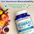 Vitamin K2 MK7 (MenaQ7) 100 mcg with Coconut Oil - Dietary Health Supplement, 120 Vegan Liquid Capsules