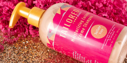 Tailored Beauty 100% Natural Coconut Crème Shampoo, Moisturizing for All Hair Textures & Skin Types