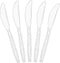 PLASTICPRO Clear Plastic Knives, Disposable Cutlery Utensils, 50 Count